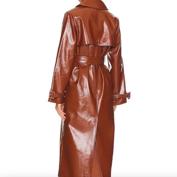Eugenia Faux Patent Trench Coat Camila Coelho - Picture 4 of 5